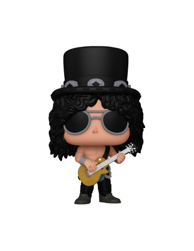 Funko Pop Slash Guns 'N' Roses sin camiseta. Pop Rocks  - Figura de vinilo de 16cm de altura aprox. del guitarrista de Guns n Ro