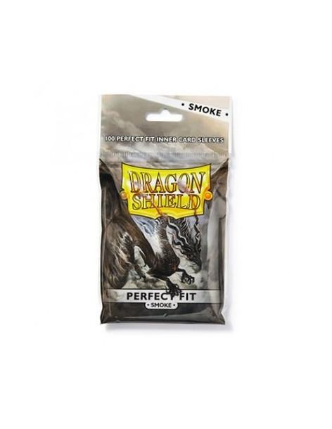 Fundas Dragon Shield Standard Perfect Fit (63x88mm) - Smoke (100)  - Fundas de carga superior de tamaño standard americano de Dr