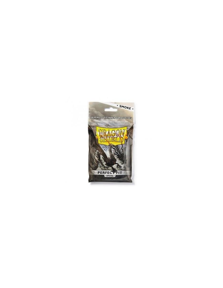 Fundas Dragon Shield Standard Perfect Fit (63x88mm) - Smoke (100)  - Fundas de carga superior de tamaño standard americano de Dr