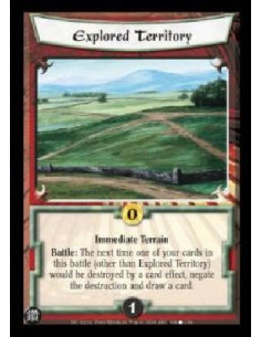 Explored Territory  - Battle: The next time one of your cards in this battle (other than Explored Territory) would be destroyed 