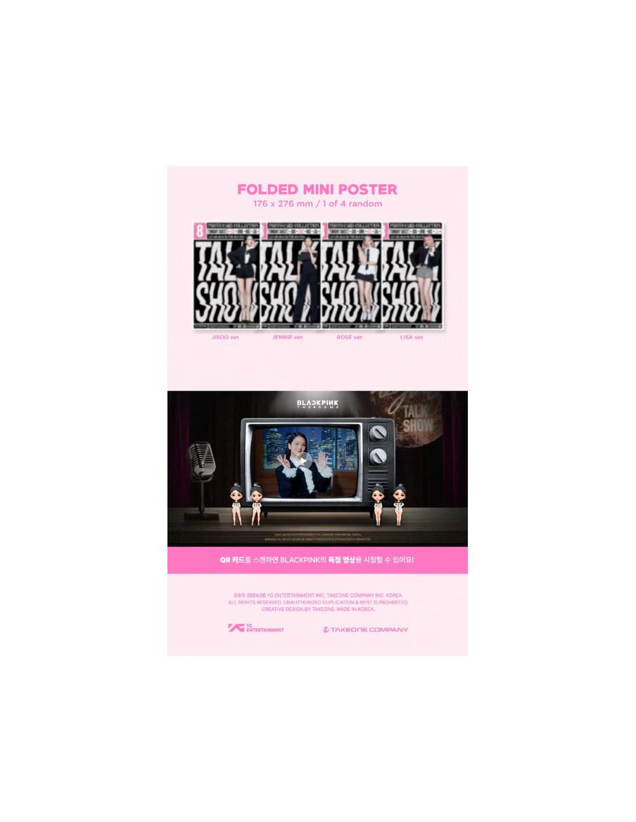 BLACKPINK - THE GAME PHOTOCARD COLLECTION: Talk Show  - Contenido:Mini carpeta para guardar el contenidoTarjeta QRTarjeta cupón8
