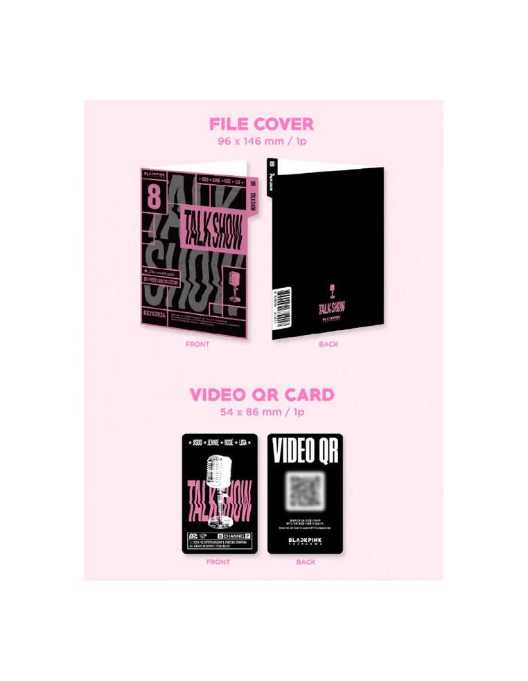 BLACKPINK - THE GAME PHOTOCARD COLLECTION: Talk Show  - Contenido:Mini carpeta para guardar el contenidoTarjeta QRTarjeta cupón8