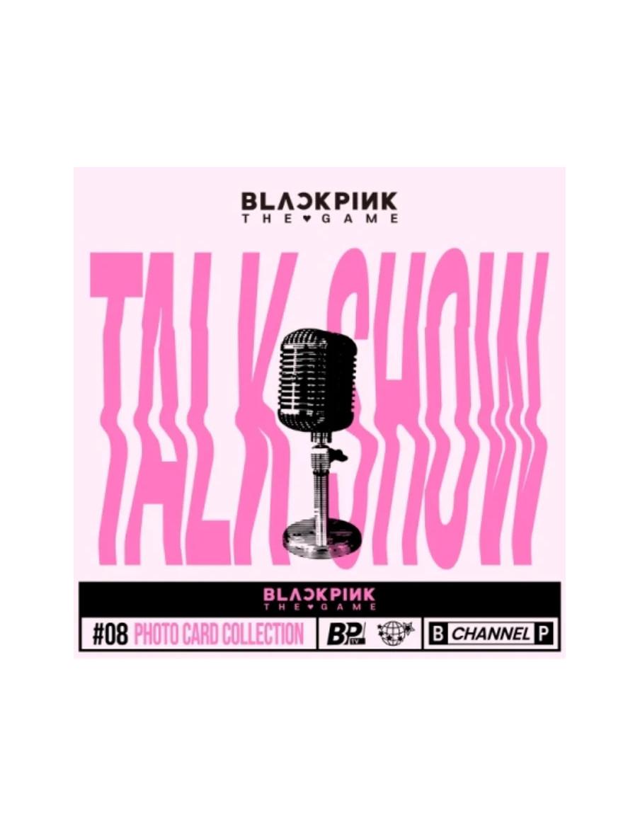 BLACKPINK - THE GAME PHOTOCARD COLLECTION: Talk Show  - Contenido:Mini carpeta para guardar el contenidoTarjeta QRTarjeta cupón8