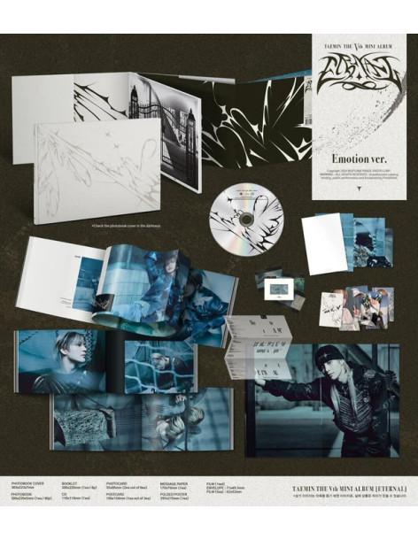 TAEMIN (SHINEE) - ETERNAL (5TH Mini Album)  - Contenido:- Libro de fotos (80 páginas)- Folleto de 8 páginas- CD- Photocards (2 d 2