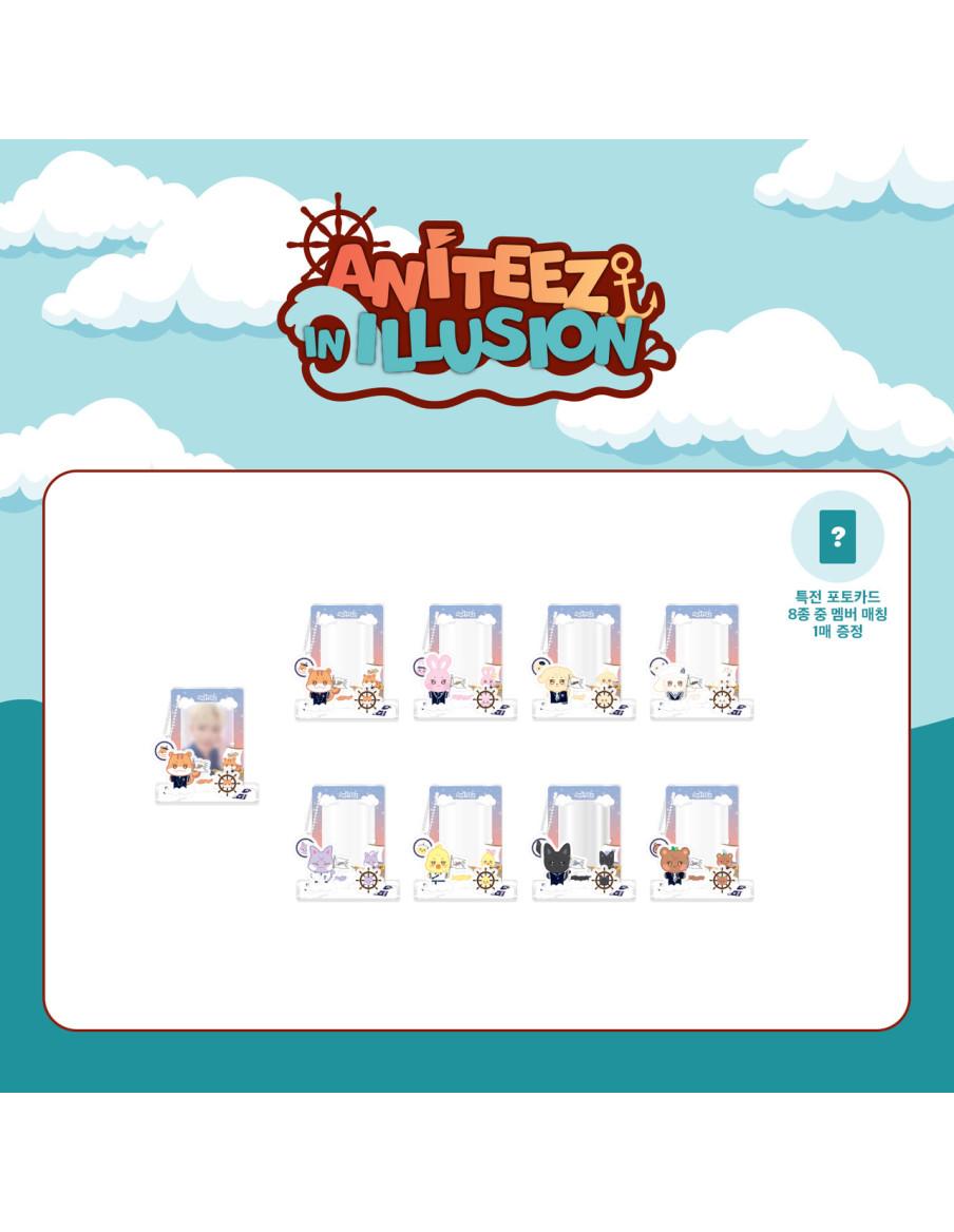 ATEEZ - SANdeoki - ANITEEZ ADVENTURE POP-UP MD (ANITEEZ IN ILLUSION) PHOTOCARD FRAME KIT + 1 Photocard  - Contenido:- Marco para