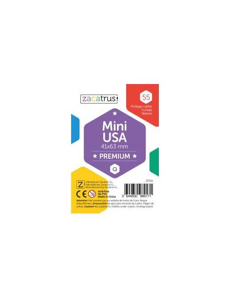 Fundas Zacatrus Mini USA Premium (41 mm x 63 mm) (55 uds)  - 8655 fundas gruesas de tamaño 41x63 milímetros 2