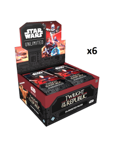 Star Wars Unlimited: El Ocaso de la República. Case (6x Cajas de Sobres) Inglés  - ¡Entra en una galaxia de posibilidades infini
