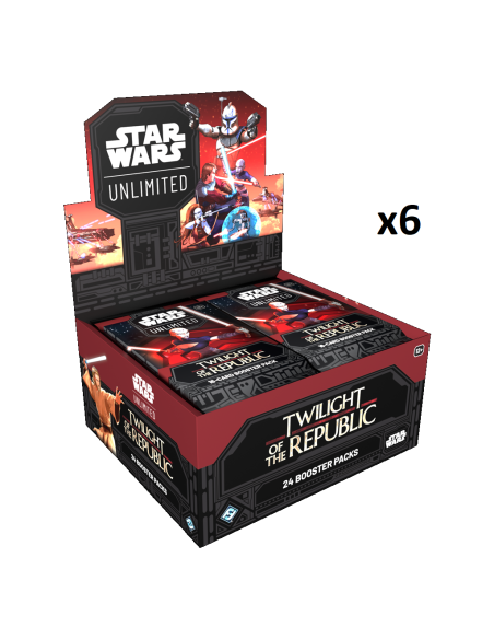 Star Wars Unlimited: El Ocaso de la República. Case (6x Cajas de Sobres) Inglés  - ¡Entra en una galaxia de posibilidades infini