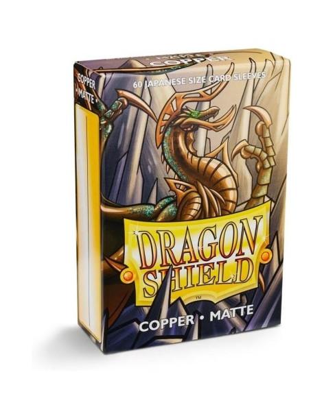 Fundas Dragon Shield Tamaño Japonés (59x86mm) - Cobre mate (60) / Copper Matte  - Fundas tamaño standard small para juegos como