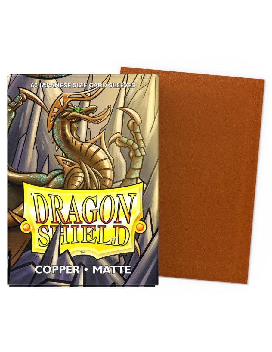 Fundas Dragon Shield Tamaño Japonés (59x86mm) - Cobre mate (60) / Copper Matte  - Fundas tamaño standard small para juegos como 