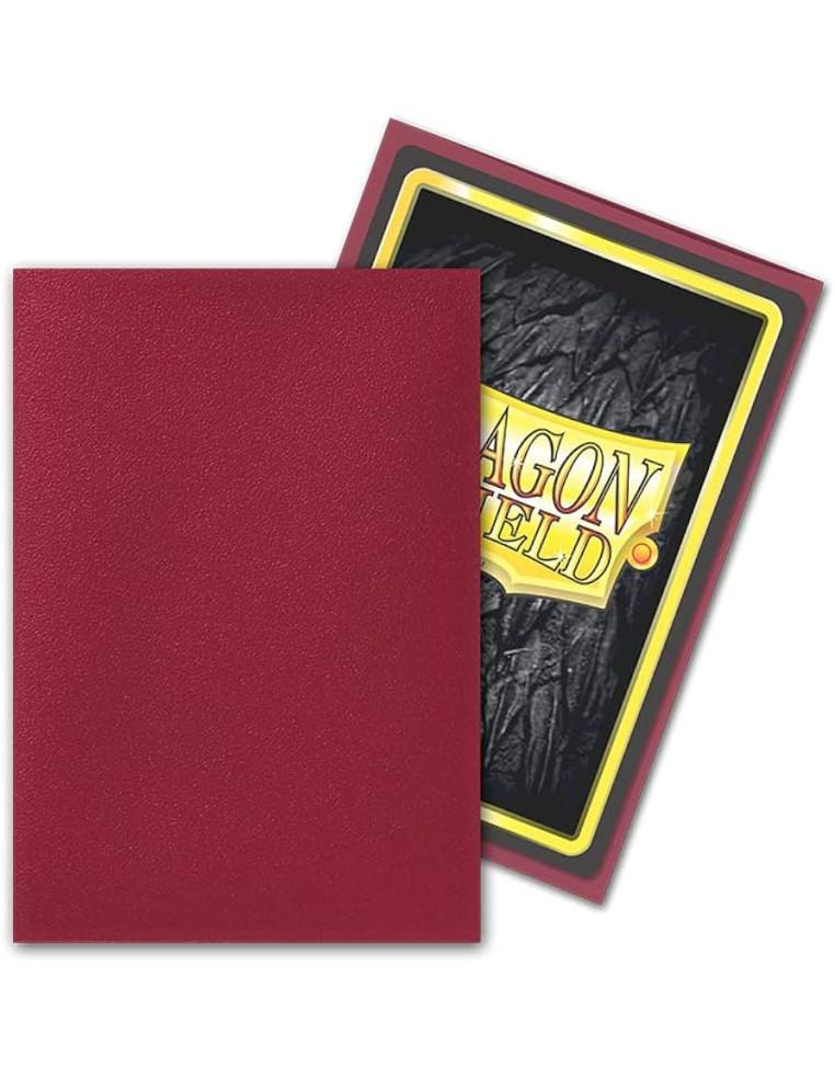 Fundas Dragon Shield Tamaño Japonés (59x86mm) - Blood Red Matte  - Fundas tamaño standard small para juegos como Yu-Gi-Oh! 