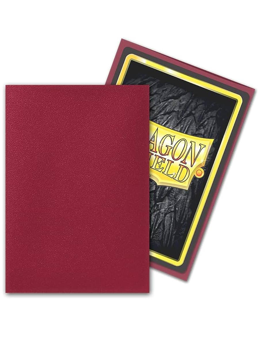 Fundas Dragon Shield Tamaño Japonés (59x86mm) - Blood Red Matte  - Fundas tamaño standard small para juegos como Yu-Gi-Oh! 