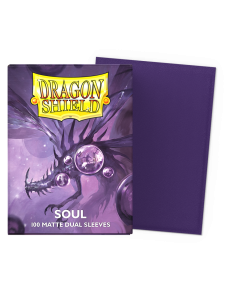 Fundas Dragon Shield Tamaño Standard (63x88mm) - Soul Dual Mate (100)  - Compatible with Magic The Gathering, Pokémon TCG, Digim
