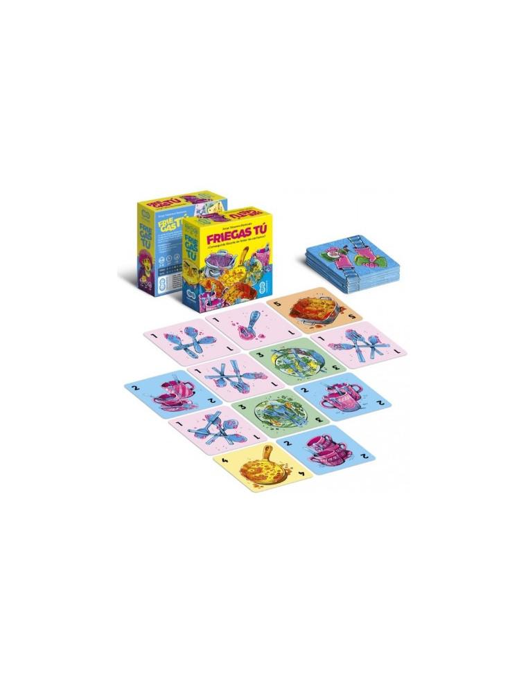 Friegas Tú  - ¿A quién le gusta lavar la loza? Juega bien tus cartas, porque si no te tocará lavar todo lo que haya dejado el re