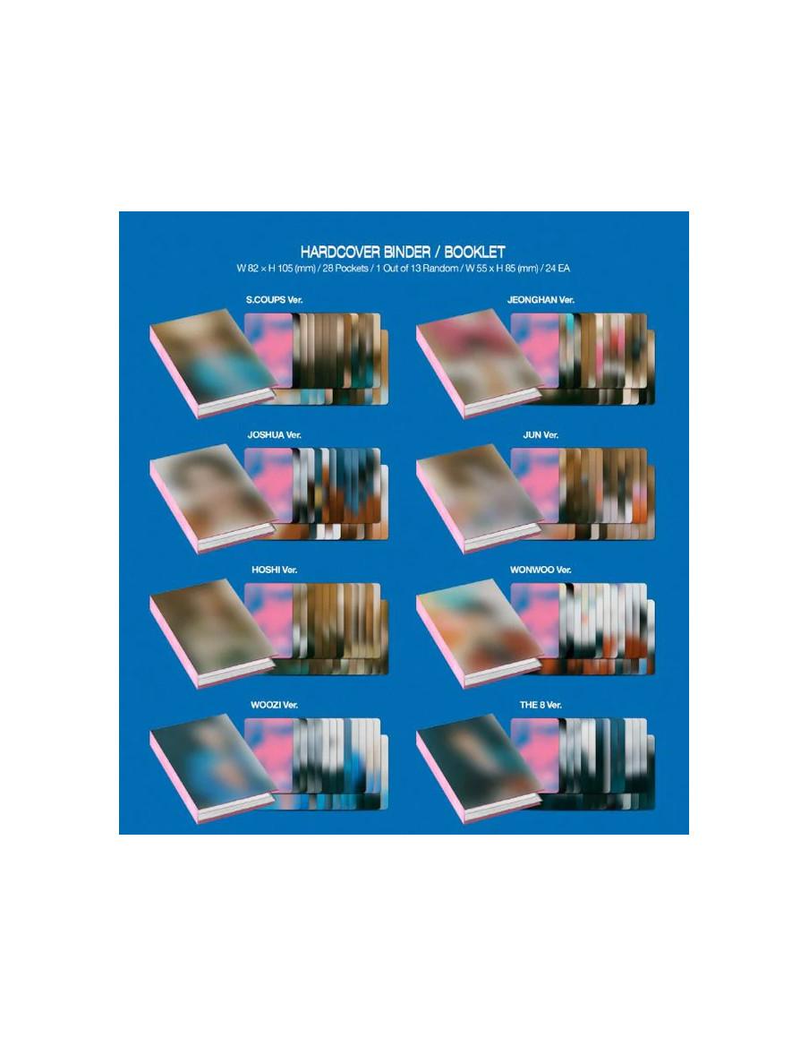 SEVENTEEN - Spill The Feels (12th Mini Album) Carat Ver.  - Contenido:  - Caja- Libro de letras (8 páginas)- CD- Mini Archivador