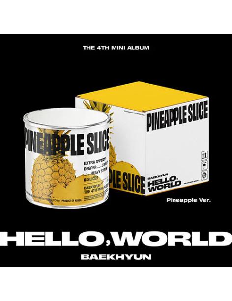 PREORDER BAEKHYUN (EXO) - HELLO, WORLD (PINEAPPLE VER.) LIMITED (4TH Mini Album)  - BAEKHYUN (EXO) - HELLO, WORLD (PINEAPPLE VER
