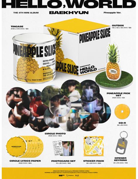 PREORDER BAEKHYUN (EXO) - HELLO, WORLD (PINEAPPLE VER.) LIMITED (4TH Mini Album)  - BAEKHYUN (EXO) - HELLO, WORLD (PINEAPPLE VER 2