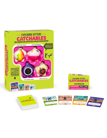 Catchables Core Pack. A Exploding Kittens Games  - Lánzalos y Atrápalos para ganar Este juego es muy fácil, lo único que tienes 