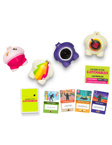 Catchables Core Pack. A Exploding Kittens Games  - Lánzalos y Atrápalos para ganar Este juego es muy fácil, lo único que tienes 