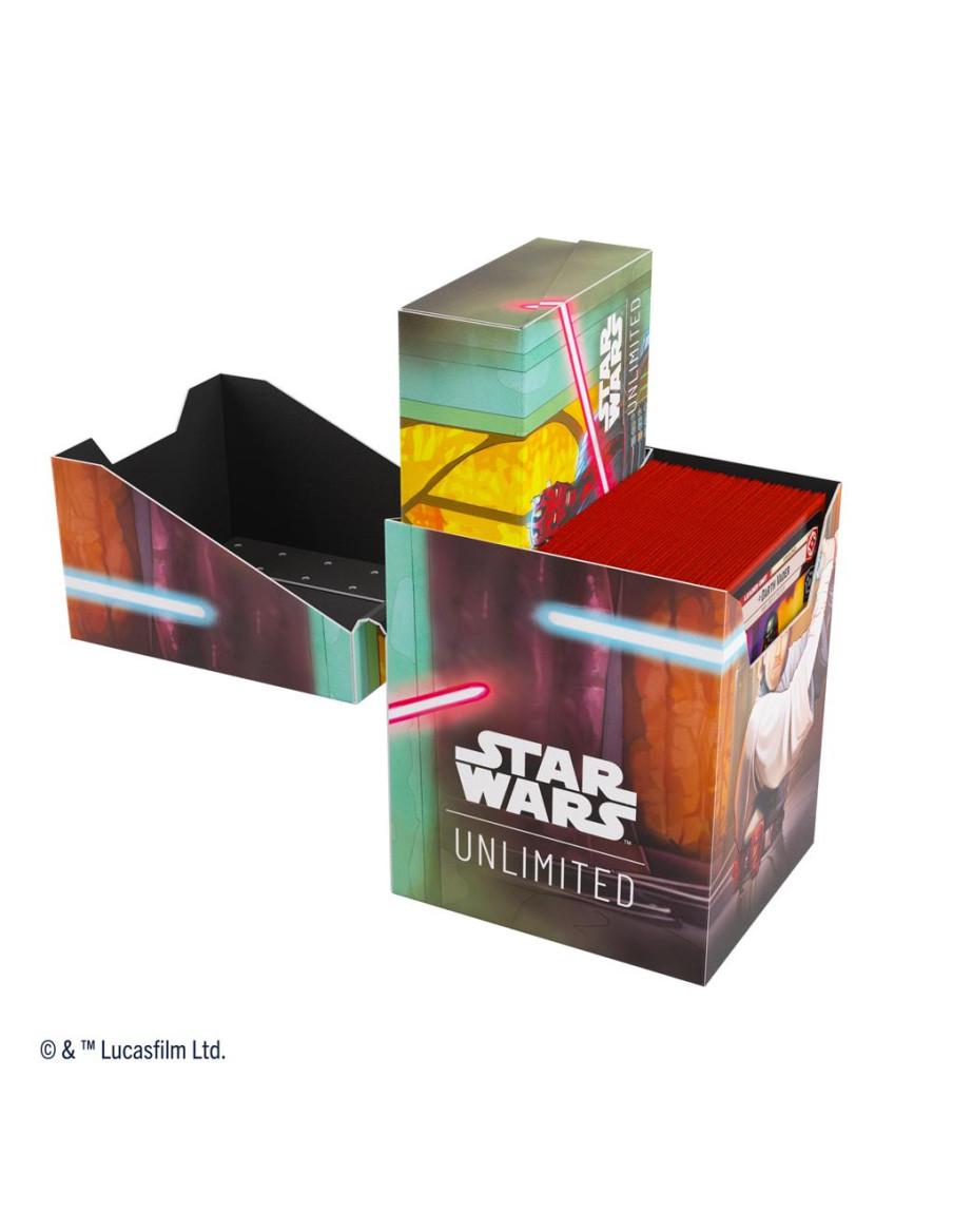 Star Wars: Unlimited Soft Crate - Obi-Wan Kenobi/Darth Maul  - Nuestra caja para mazos Soft Crate Star Wars: Unlimited es la sol