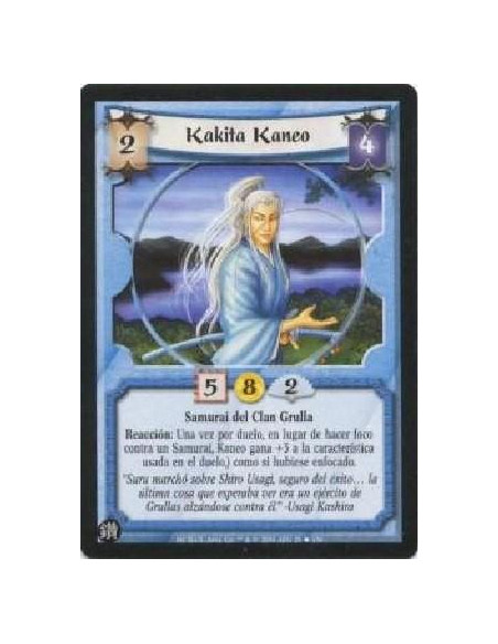 Kakita Kaneo  - Crane Clan Samurai Reaction: Once per duel, instead of focusing in a duel against a Samurai, Kaneo gains +3C (or