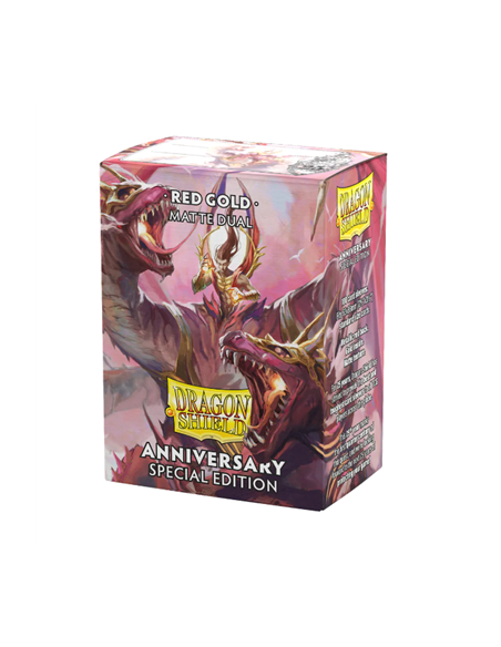 Fundas Dragon Shield Tamaño Standard (63x88mm) - Anniversary Special Edition RED GOLD Dual Mate (100)  - Ya está disponible una 