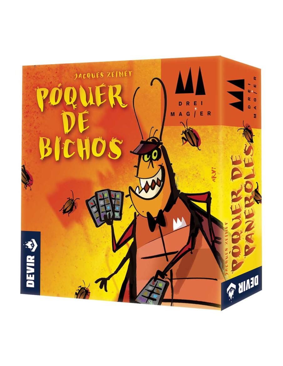 Póquer de Bichos  - En este divertido juego de faroleo los jugadores intentan endosarse mutuamente tantas cartas como les sea po