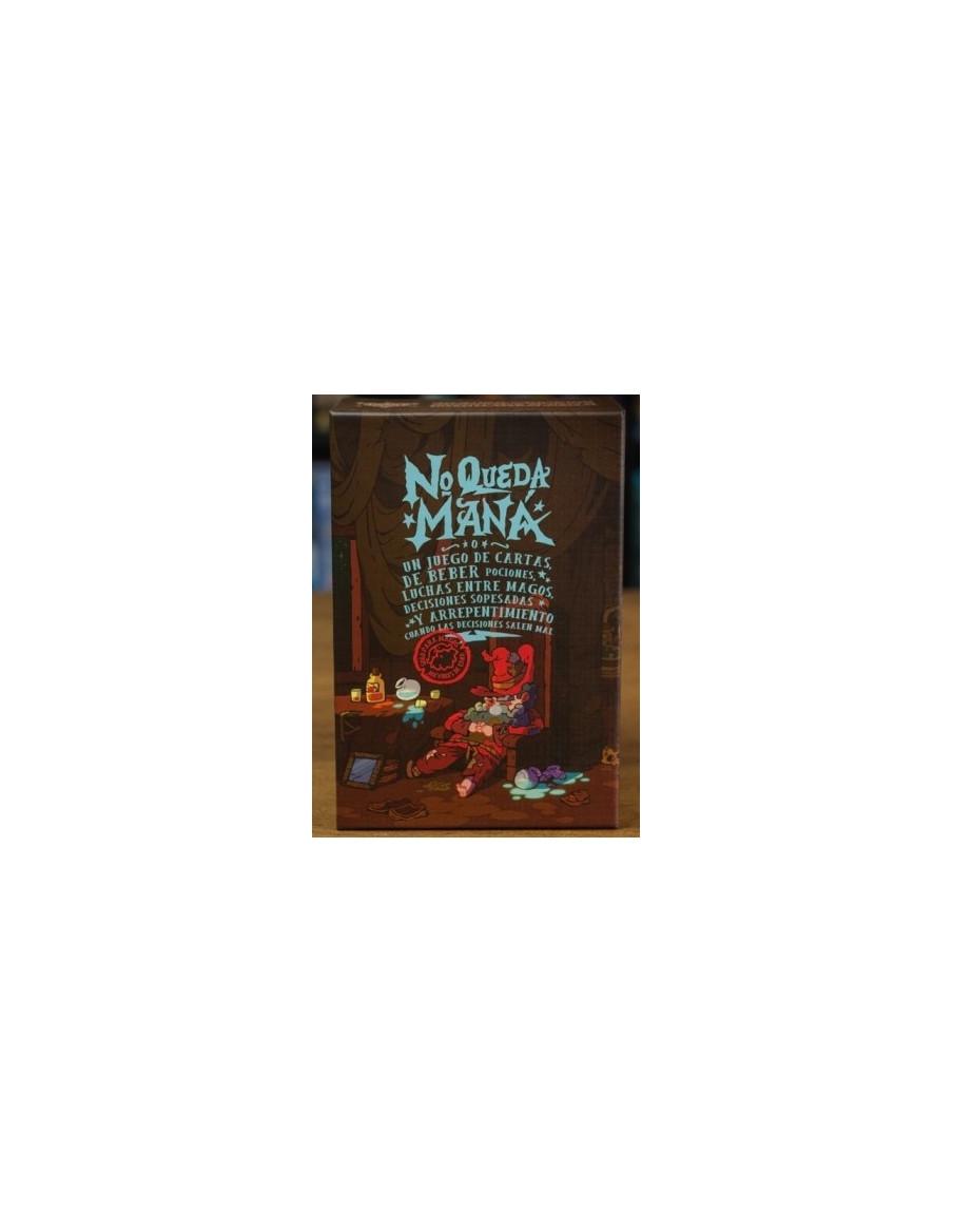 Not Enough Mana (Spanish)  - Not Enough Mana is a potion drinking card game for 3-6 fearless wizards (legal potion drinking age 