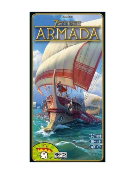 7 Wonders. Armada. KM0  - Juego de mesa abierto con material interior nuevo y precintado ¡Como nuevo! Este juego de mesa ha sido