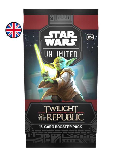 Star Wars Unlimited: El Ocaso de la República.Sobre (16) Inglés  - 