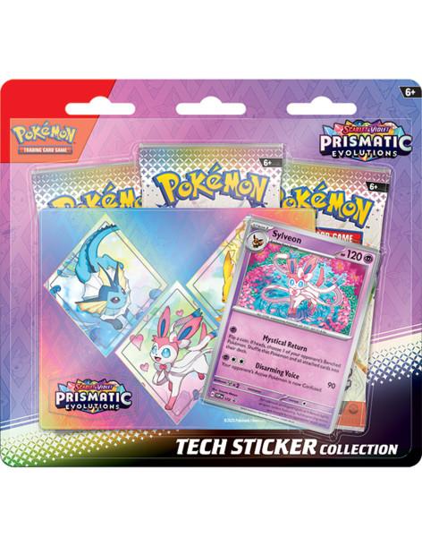 RESERVA Escarlata y Púrpura 8.5 Evoluciones Prismáticas: Sylveon Tech Sticker Collection (Inglés)  - Este producto es una RESERV