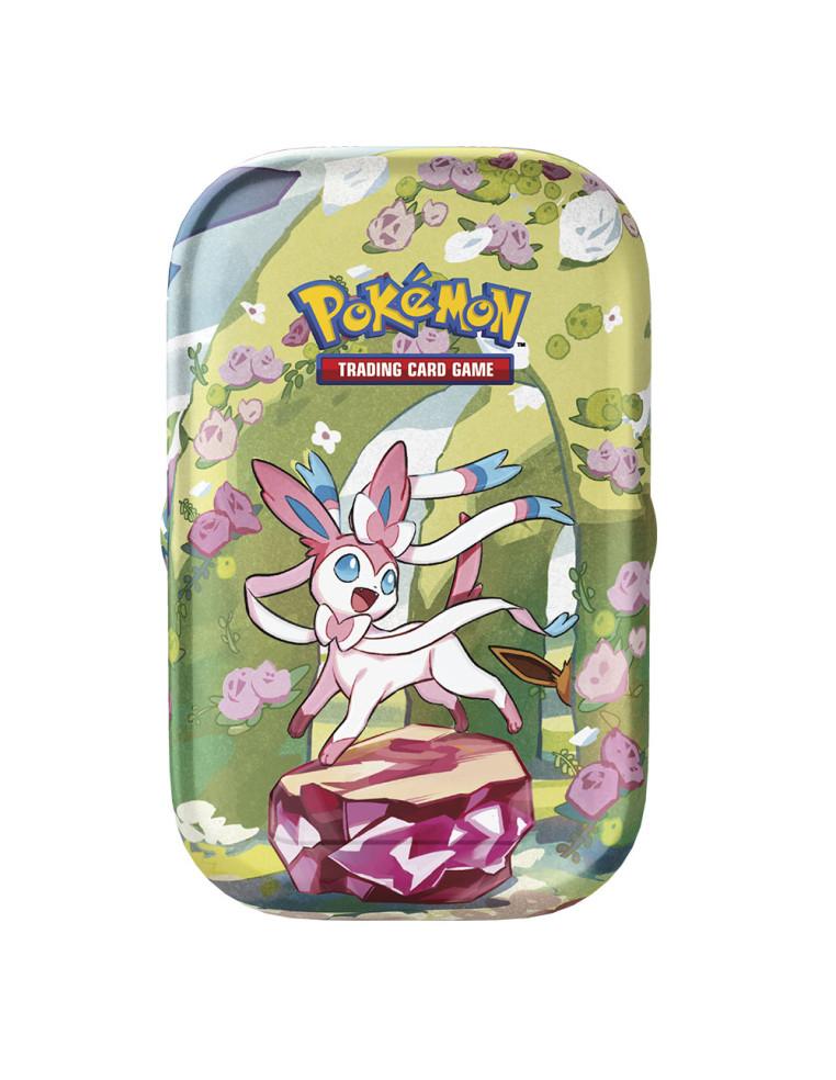 Escarlata y Púrpura 8.5 Evoluciones Prismáticas: Set de Minilatas (8) Español  - Cada minilata incluye dos sobres de expansión d