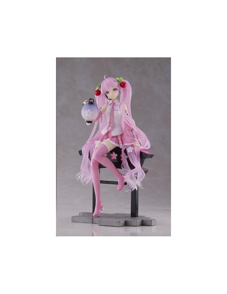 Sakura Figura Sakura Miku Lantern version. Hatsune Miku. AMP 18cm