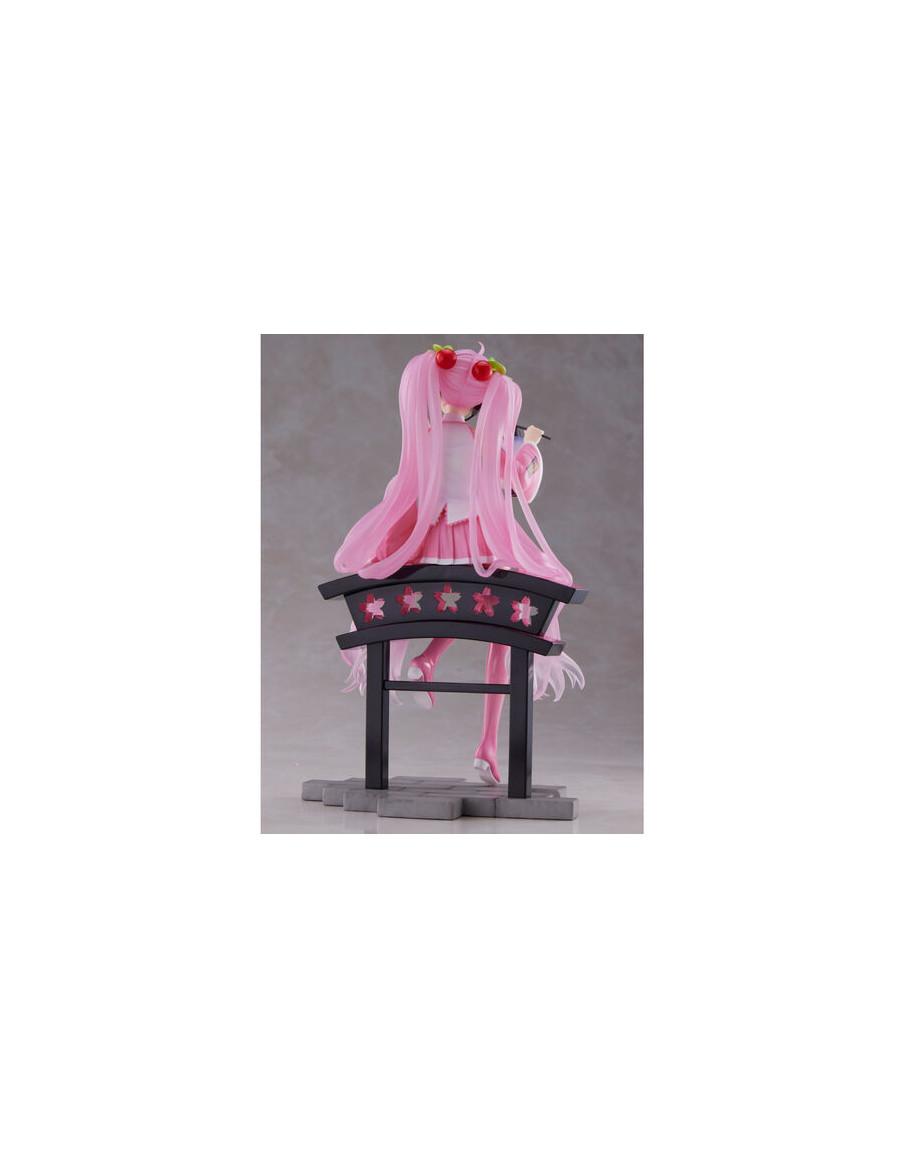 Figura Sakura Miku Lantern version. Hatsune Miku. AMP 18cm