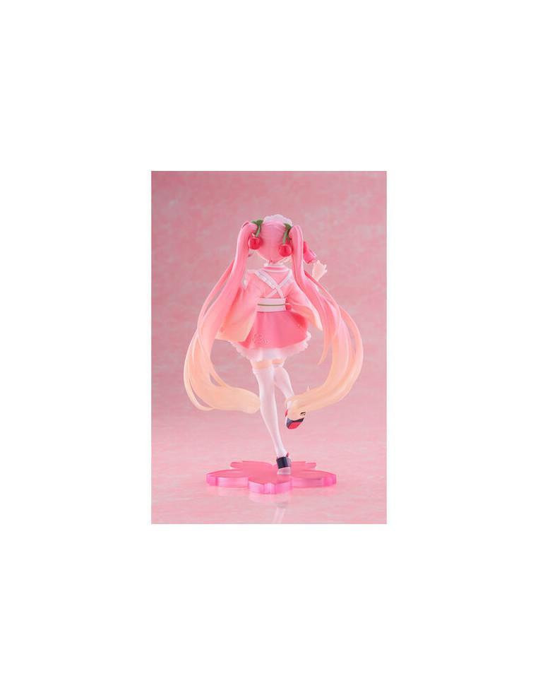 Figura Sakura Miku Japanese Cafe Newley Written. Hatsune Miku (20cm)  - Figura Hatsune de aproximadamente 20 centímetros de altu