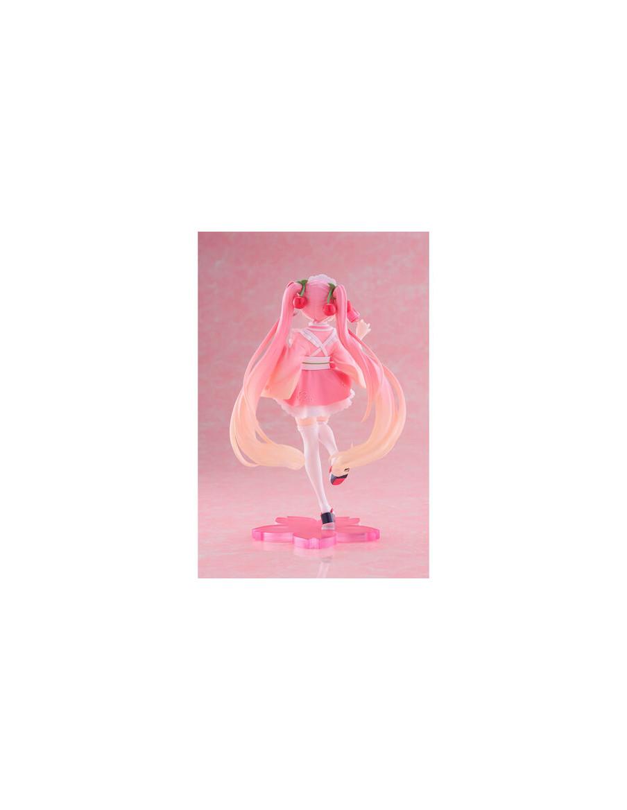 Figura Sakura Miku Japanese Cafe Newley Written. Hatsune Miku (20cm)  - Figura Hatsune de aproximadamente 20 centímetros de altu