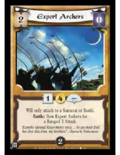 Expert Archers  - Will only attach to a Samurai or Bushi. Battle: Bow Expert Archers for a Ranged 3 Attack.  