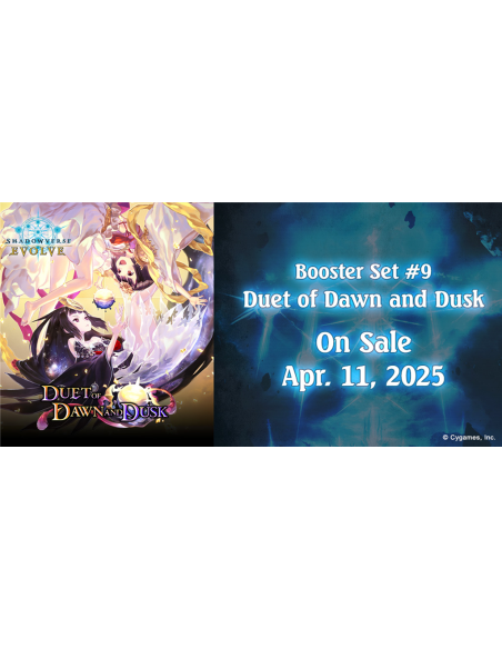 PREORDER Shadowverse Evolve - Duet of Dawn and Dusk BP09: Booster Box (12)  - This item is a PREORDER. It will be shipped on the