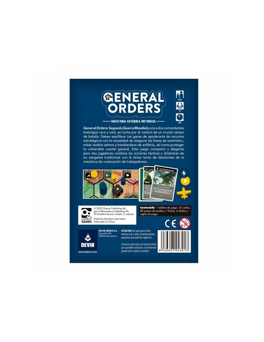 General Orders  - General Orders es un juego de mesa que enfrenta a comandantes rivales entre sí en un tira y afloja por el cont