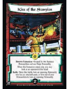Kiss of the Scorpion FOIL - Reserve Formation . Formed by two Samurai Personalities and one Ninja Personality. When this Format