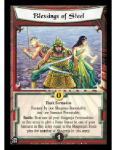 Blessings of Steel FOIL  - Flank Formation Formed by one Shugenja Personality and one Samurai Personality. Battle: Bow one of yo