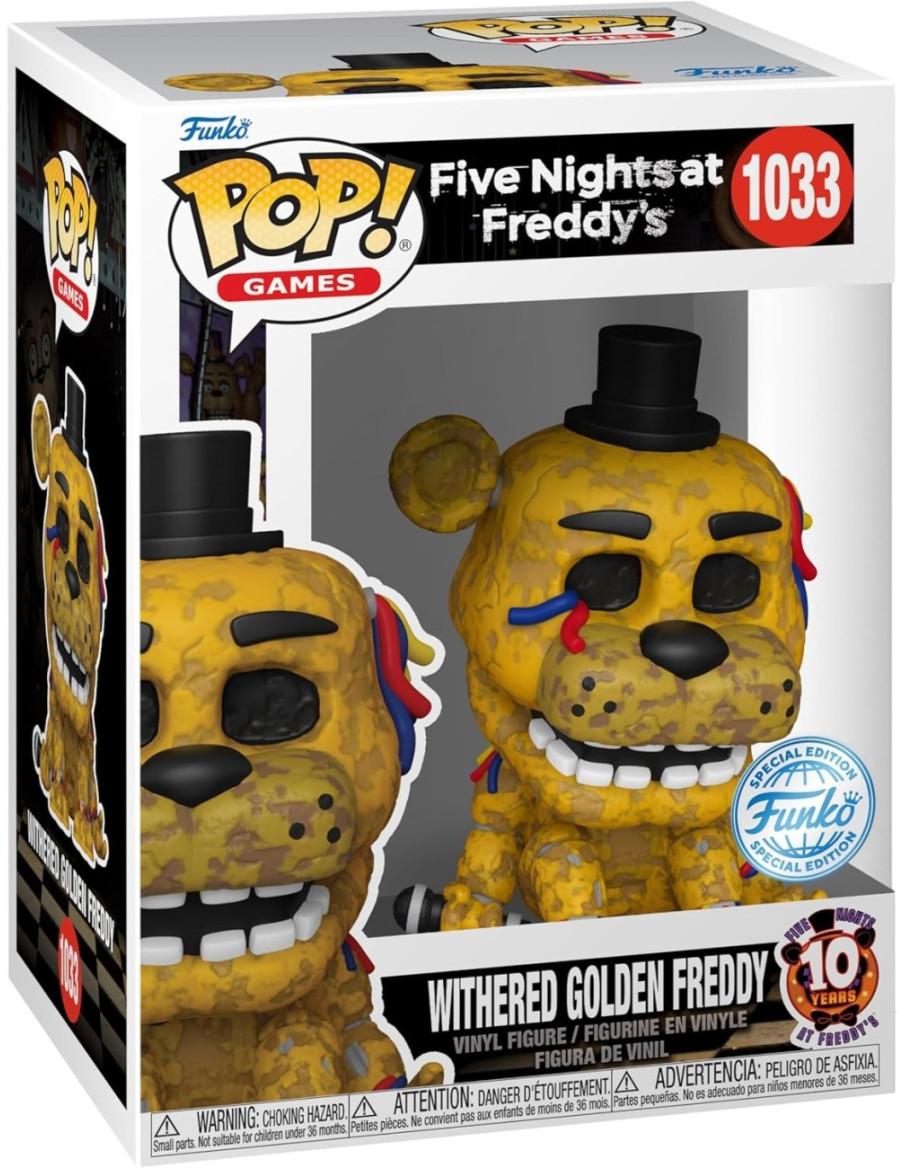 Funko Pop Withered Golden Freddy. Five Nights at Freddy's  - 