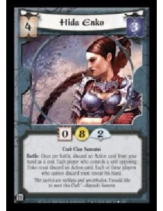 Hida Enko FOIL (Idioma Español)  - Crab Clan Samurai Battle: Once per battle, discard an Action card from your hand as a cost. E