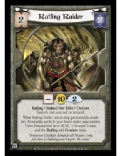Ratling Raider FOIL (Español)  - Ratling . Stained Paw Tribe . Creature Raider's cost may not be reduced. When Ratling Raiders e