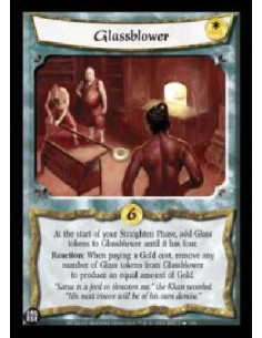 Glassblower FOIL  - At the start of your Straighten Phase, add Glass tokens to Glassblower until it has four. Reaction: When pay