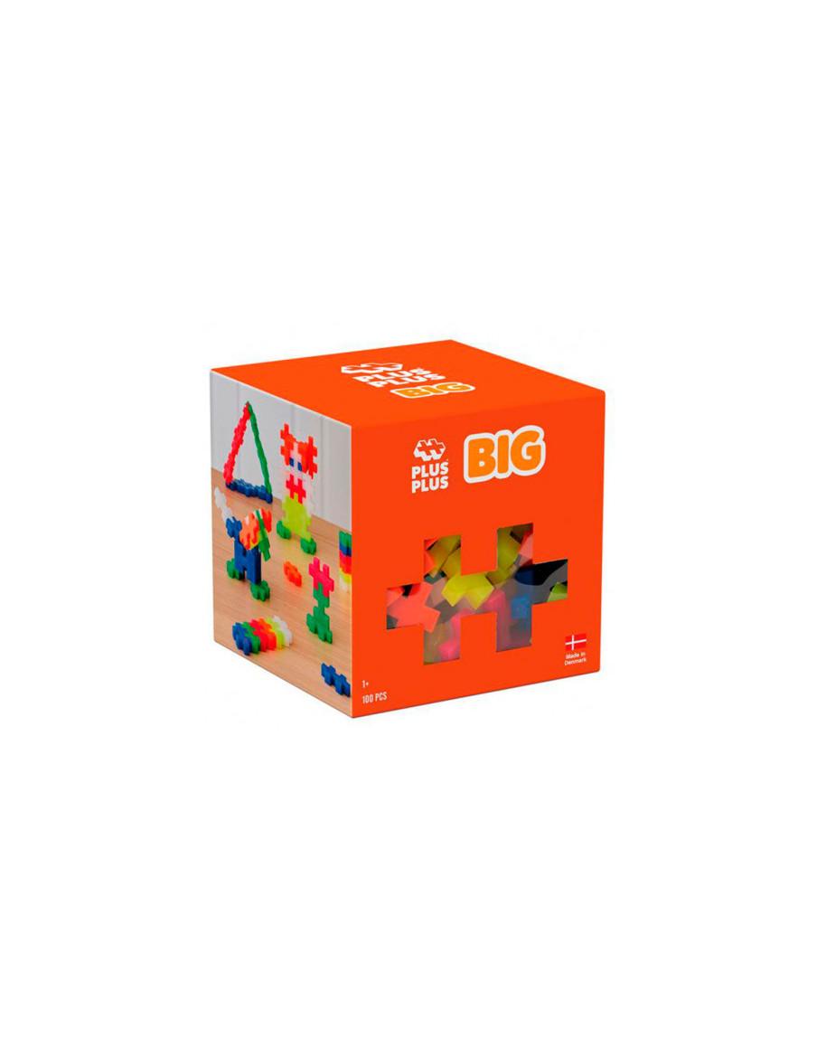 Cubo BIG Neon Mix 100 pcs  - ¡Juego libre con 100 piezas de colores!  Este set de juego fomenta la creatividad y habilidades mot