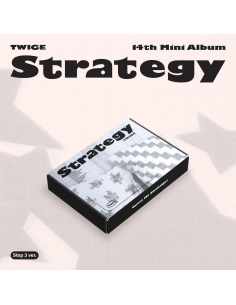 TWICE - 14th Mini Album [Strategy]  -    Versions: Step 1 Ver. / Step 2 Ver. / Step 3 Ver. Contents:   Out Box -Step 1 Ver. : 26 2