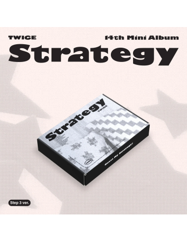 TWICE - 14th Mini Album [Strategy]  - Versiones: Step 1 Ver. / Step 2 Ver. / Step 3 Ver. Contenido:   Out Box -Step 1 Ver. : 268