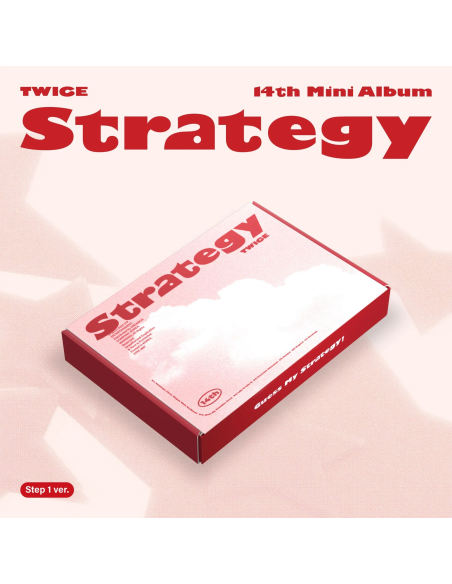 TWICE - 14th Mini Album [Strategy]  - Versiones: Step 1 Ver. / Step 2 Ver. / Step 3 Ver. Contenido:   Out Box -Step 1 Ver. : 268