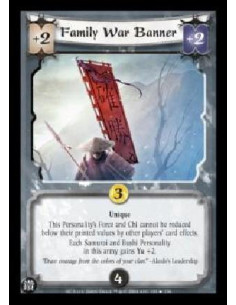 Family War Banner FOIL - Unique This Personality's Force and Chi cannot be reduced below their printed values by other players'
